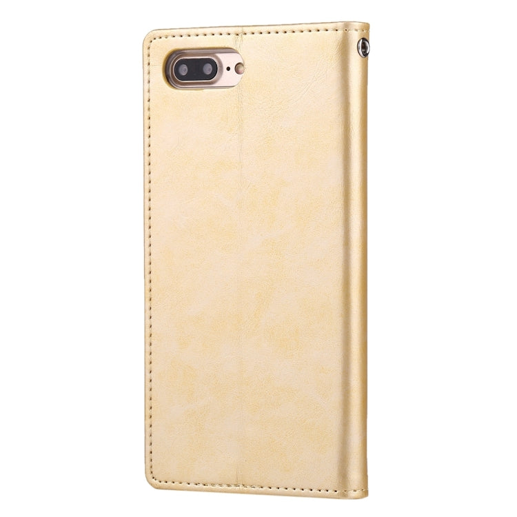 GOOSPERY BLUE MOON for iPhone 8 Plus & 7 Plus   Crazy Horse Texture Horizontal Flip Leather Case with Card Slots & Wallet & Holder