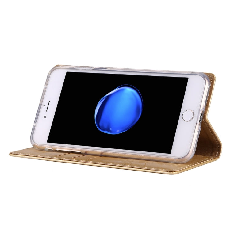 GOOSPERY BLUE MOON for iPhone 8 Plus & 7 Plus   Crazy Horse Texture Horizontal Flip Leather Case with Card Slots & Wallet & Holder