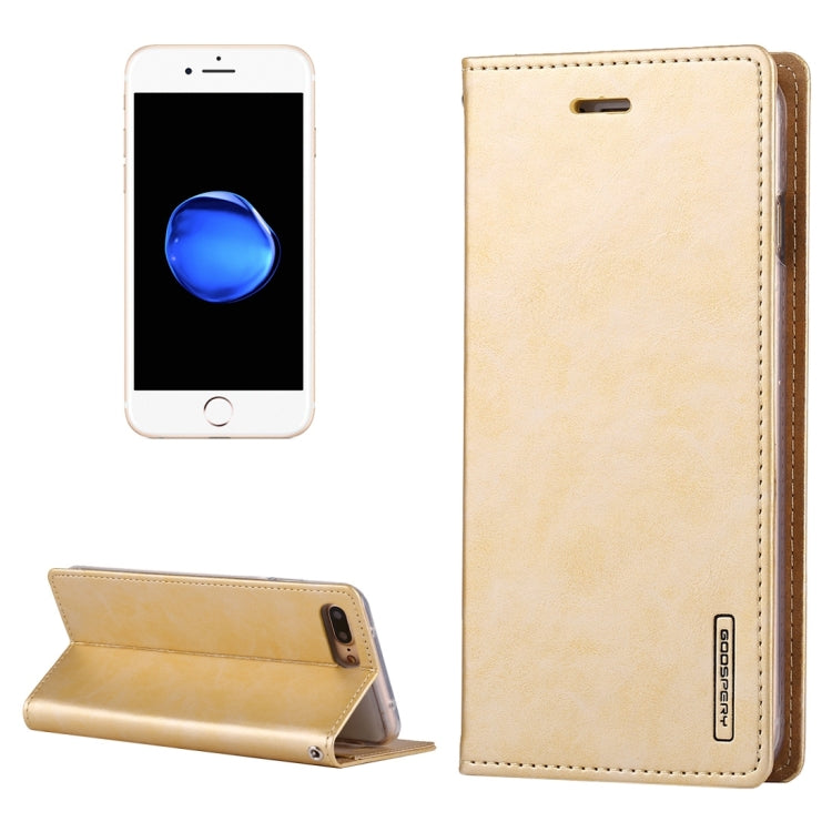 GOOSPERY BLUE MOON for iPhone 8 Plus & 7 Plus   Crazy Horse Texture Horizontal Flip Leather Case with Card Slots & Wallet & Holder