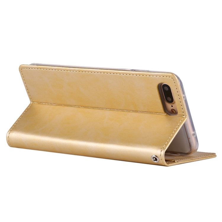 GOOSPERY BLUE MOON for iPhone 8 Plus & 7 Plus   Crazy Horse Texture Horizontal Flip Leather Case with Card Slots & Wallet & Holder