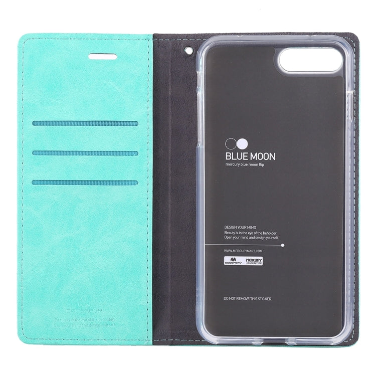 GOOSPERY BLUE MOON for iPhone 8 Plus & 7 Plus   Crazy Horse Texture Horizontal Flip Leather Case with Card Slots & Wallet & Holder