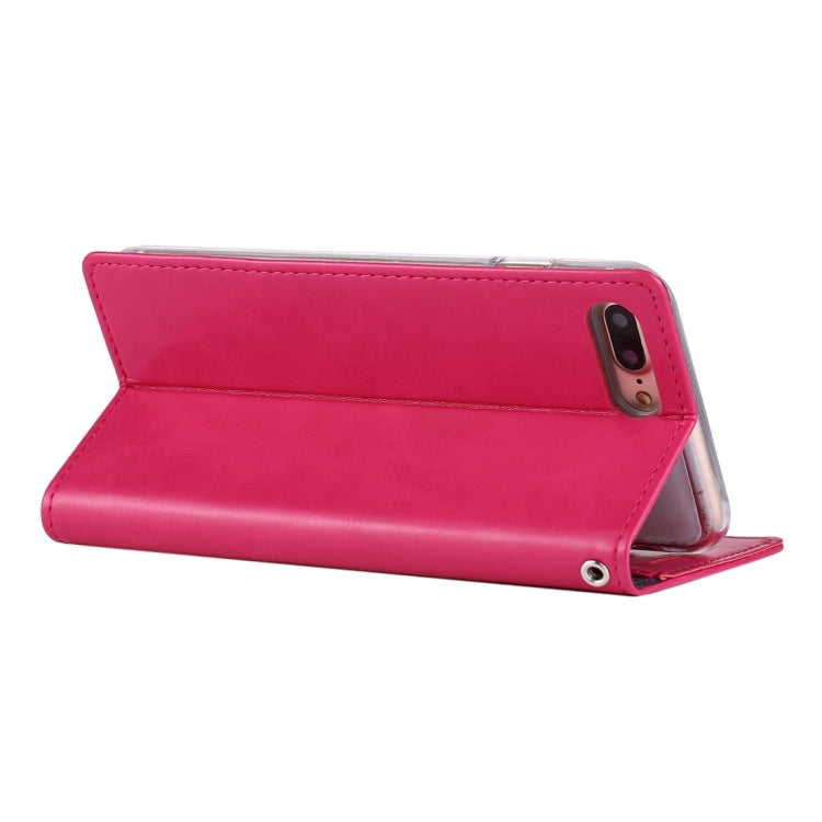 GOOSPERY BLUE MOON for iPhone 8 Plus & 7 Plus   Crazy Horse Texture Horizontal Flip Leather Case with Card Slots & Wallet & Holder