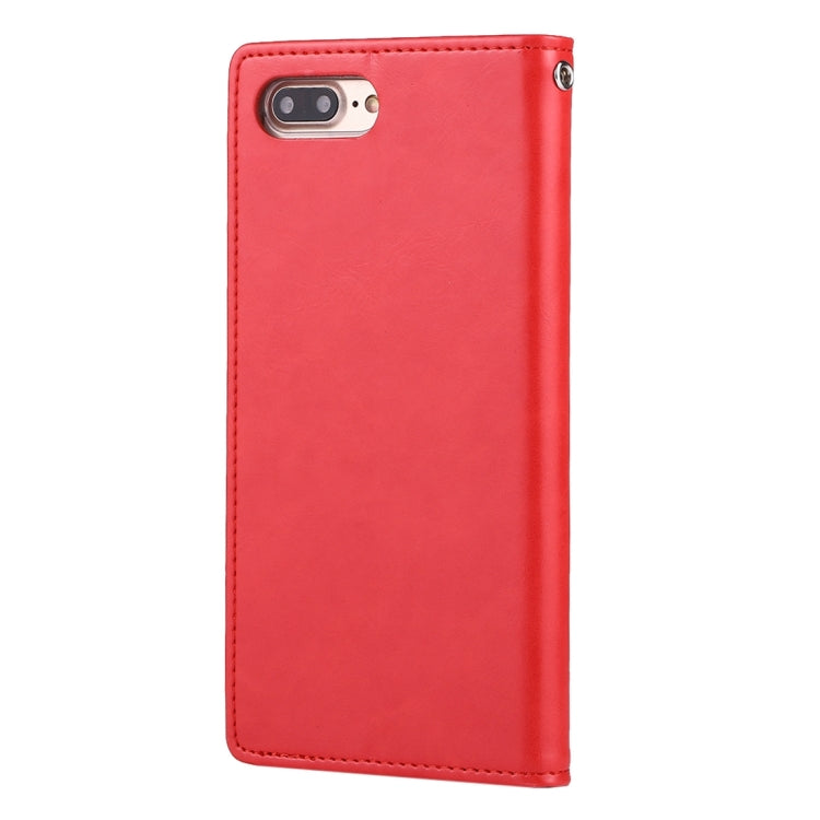 GOOSPERY BLUE MOON for iPhone 8 Plus & 7 Plus   Crazy Horse Texture Horizontal Flip Leather Case with Card Slots & Wallet & Holder