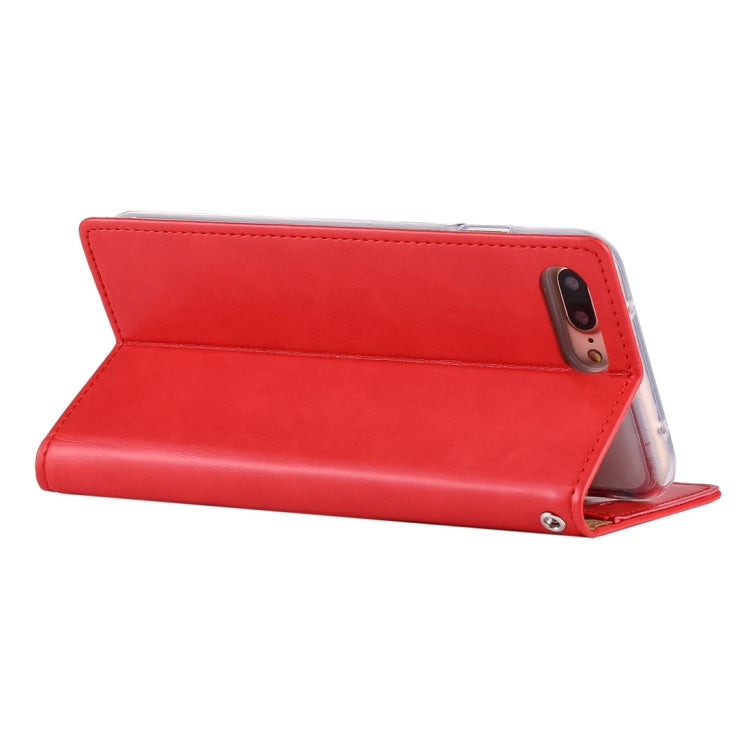 GOOSPERY BLUE MOON for iPhone 8 Plus & 7 Plus   Crazy Horse Texture Horizontal Flip Leather Case with Card Slots & Wallet & Holder
