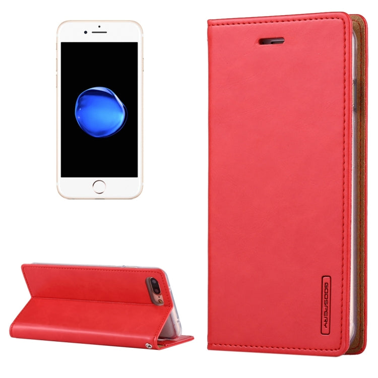 GOOSPERY BLUE MOON for iPhone 8 Plus & 7 Plus   Crazy Horse Texture Horizontal Flip Leather Case with Card Slots & Wallet & Holder