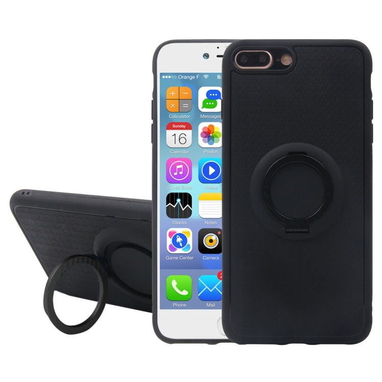 For iPhone 8 Plus & 7 Plus   TPU + PC Protective Back Case with Ring Holder
