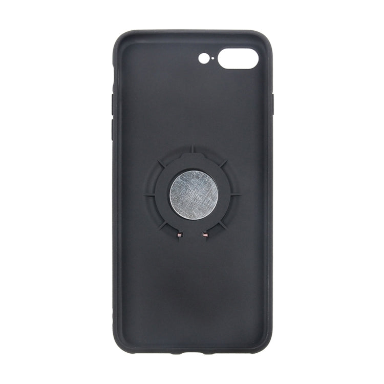 For iPhone 8 Plus & 7 Plus   TPU + PC Protective Back Case with Ring Holder