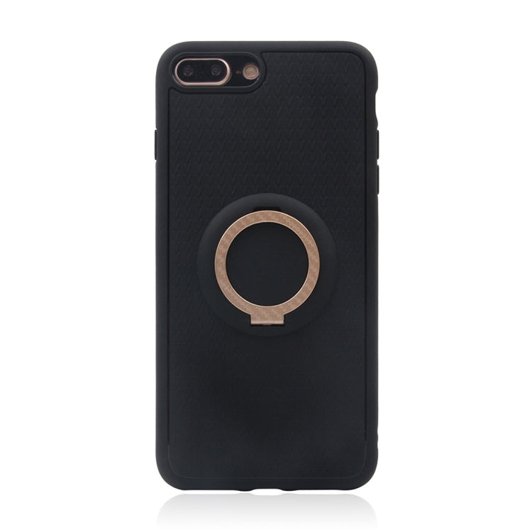 For iPhone 8 Plus & 7 Plus   TPU + PC Protective Back Case with Ring Holder