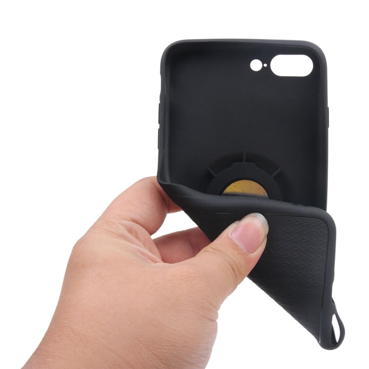 For iPhone 8 Plus & 7 Plus   TPU + PC Protective Back Case with Ring Holder