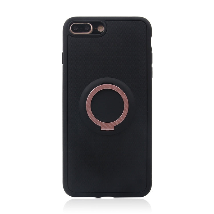 For iPhone 8 Plus & 7 Plus   TPU + PC Protective Back Case with Ring Holder