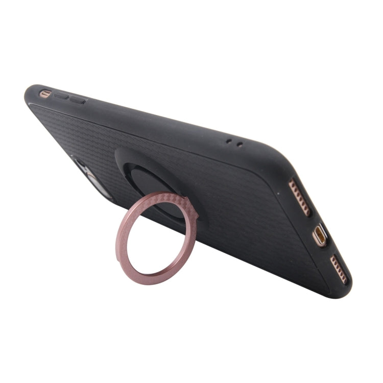 For iPhone 8 Plus & 7 Plus   TPU + PC Protective Back Case with Ring Holder