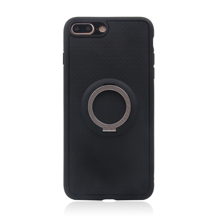 For iPhone 8 Plus & 7 Plus   TPU + PC Protective Back Case with Ring Holder