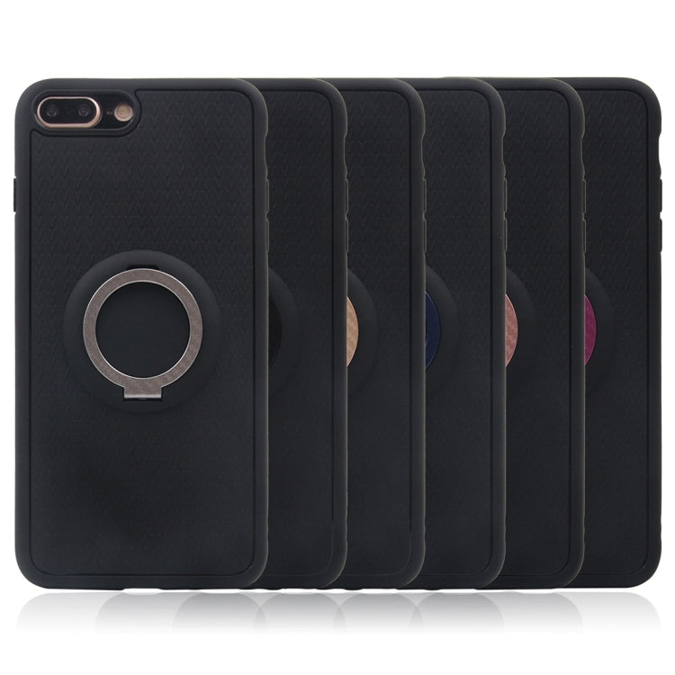 For iPhone 8 Plus & 7 Plus   TPU + PC Protective Back Case with Ring Holder