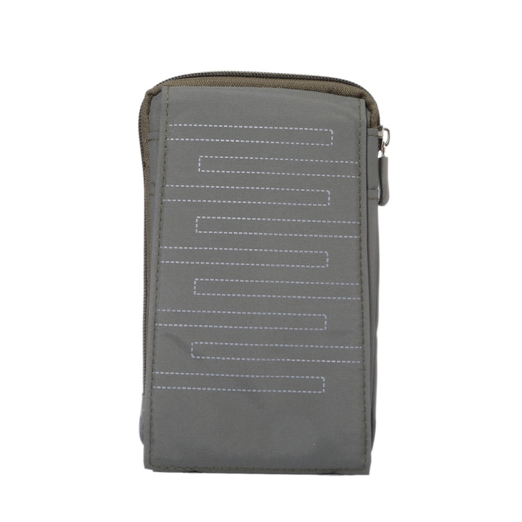 6.4 inch Multifunctional Rectangular Pattern Canvas Sports Storage Waist Packs / Phone Cases / Hiking Bag / Camping Bag with Hanging Hook for iPhone 6S Plus / 7 Plus / Galaxy S7 Edge / Galaxy Note 8(Army Green)