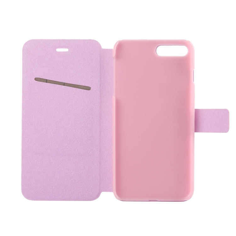 For iPhone 8 Plus & 7 Plus   Silk Texture Horizontal Flip Leather Case with Magnetic Buckle & Holder & Card Slots