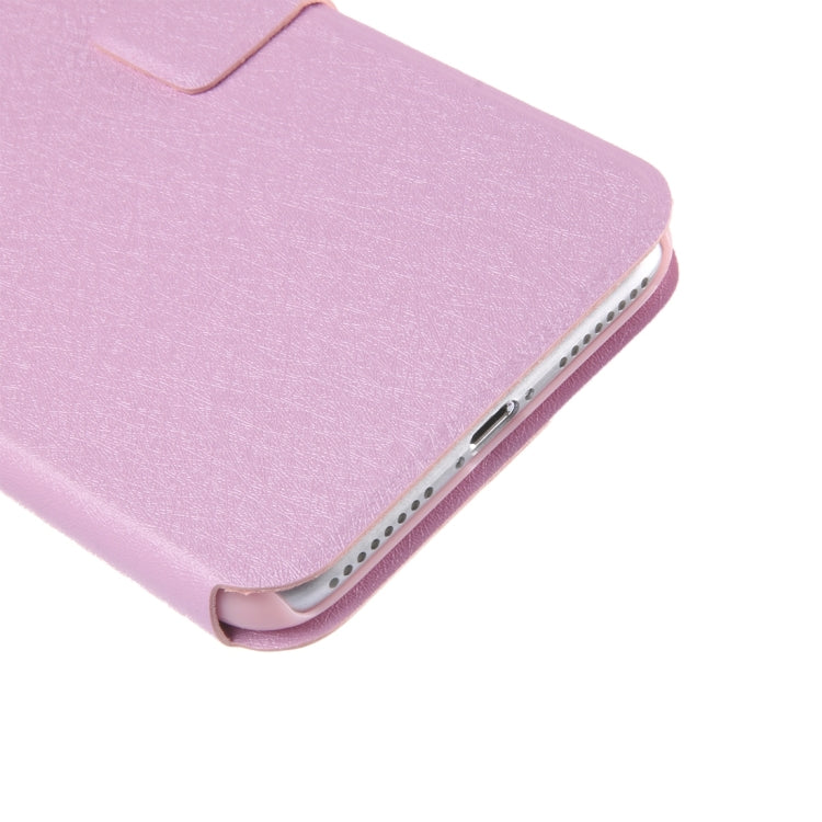 For iPhone 8 Plus & 7 Plus   Silk Texture Horizontal Flip Leather Case with Magnetic Buckle & Holder & Card Slots