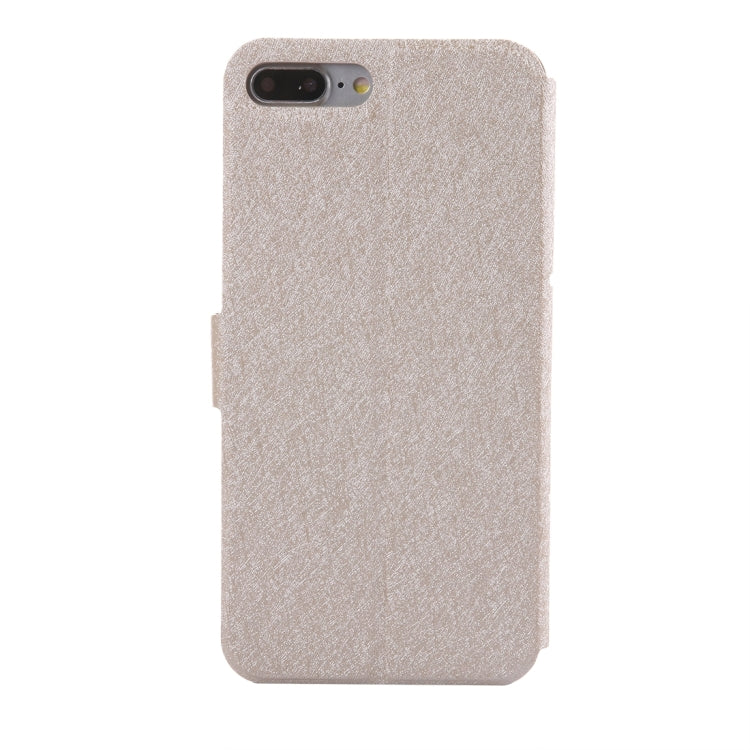 For iPhone 8 Plus & 7 Plus   Silk Texture Horizontal Flip Leather Case with Magnetic Buckle & Holder & Card Slots