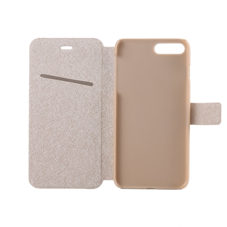 For iPhone 8 Plus & 7 Plus   Silk Texture Horizontal Flip Leather Case with Magnetic Buckle & Holder & Card Slots