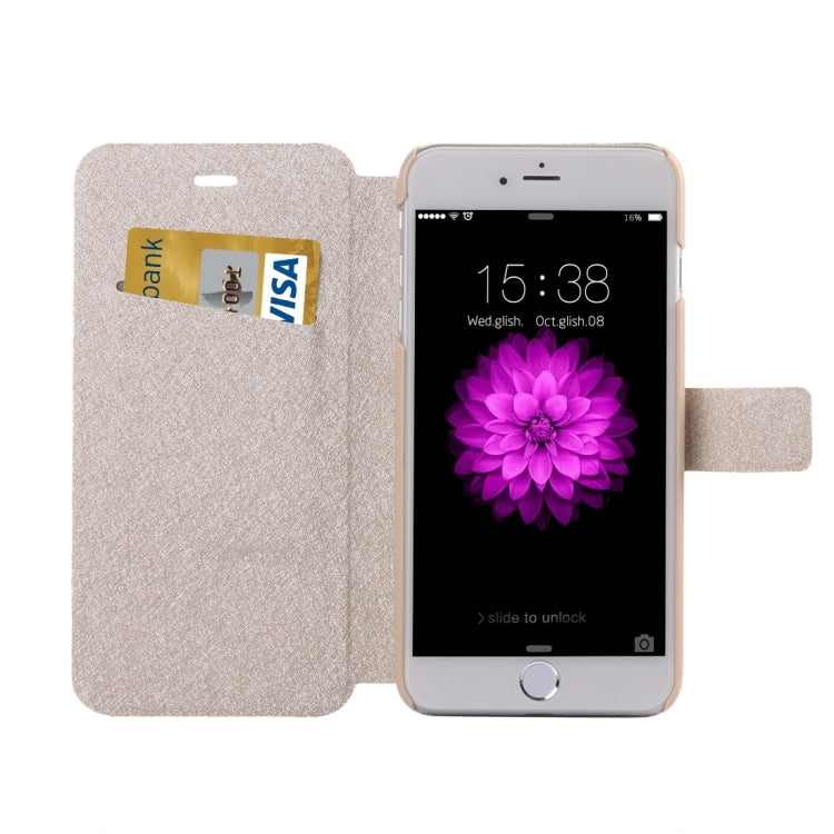 For iPhone 8 Plus & 7 Plus   Silk Texture Horizontal Flip Leather Case with Magnetic Buckle & Holder & Card Slots