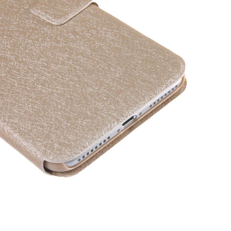 For iPhone 8 Plus & 7 Plus   Silk Texture Horizontal Flip Leather Case with Magnetic Buckle & Holder & Card Slots