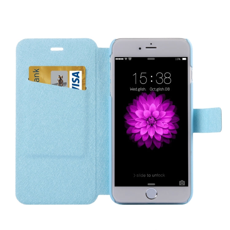 For iPhone 8 Plus & 7 Plus   Silk Texture Horizontal Flip Leather Case with Magnetic Buckle & Holder & Card Slots