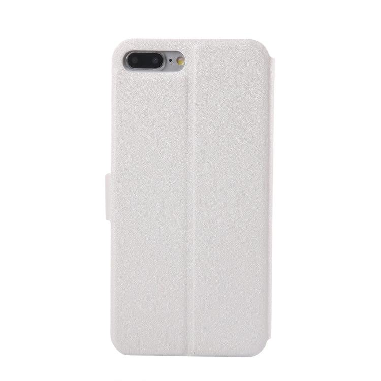 For iPhone 8 Plus & 7 Plus   Silk Texture Horizontal Flip Leather Case with Magnetic Buckle & Holder & Card Slots