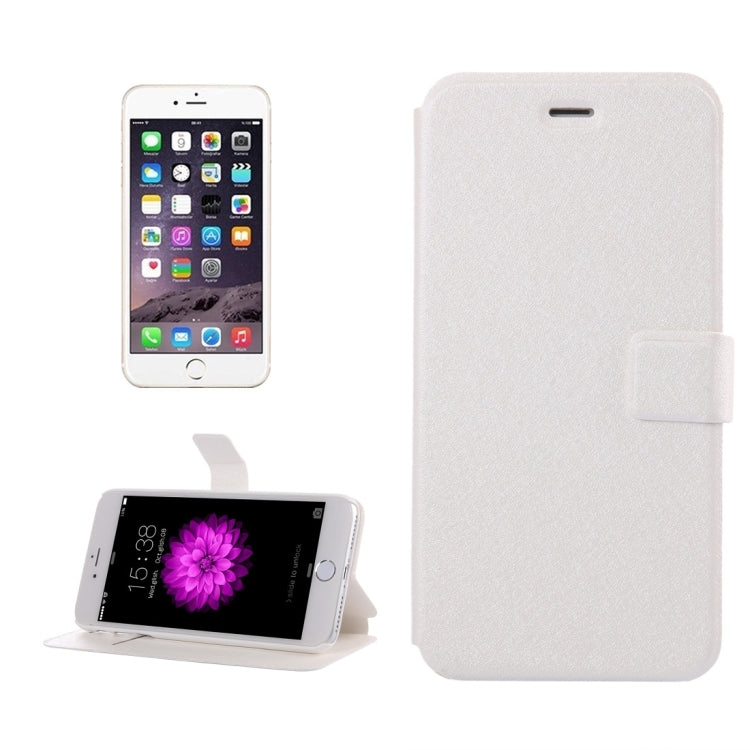 For iPhone 8 Plus & 7 Plus   Silk Texture Horizontal Flip Leather Case with Magnetic Buckle & Holder & Card Slots
