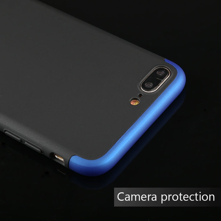 GKK for iPhone 7 Plus PC Three Stage Splicing 360 Degrees Full Coverage Protective Case Back Cover
