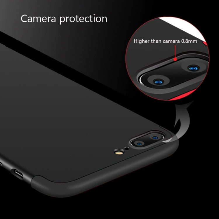 GKK for iPhone 7 Plus PC Three Stage Splicing 360 Degrees Full Coverage Protective Case Back Cover