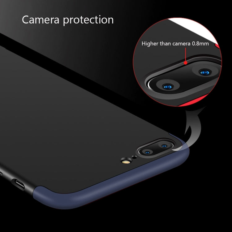 GKK for iPhone 7 Plus PC Three Stage Splicing 360 Degrees Full Coverage Protective Case Back Cover