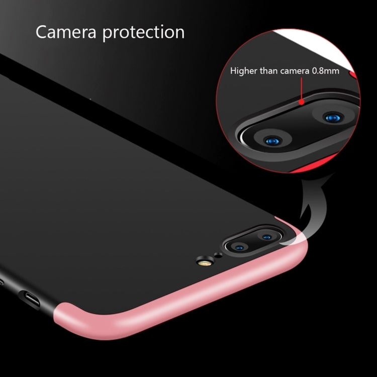 GKK for iPhone 7 Plus PC Three Stage Splicing 360 Degrees Full Coverage Protective Case Back Cover