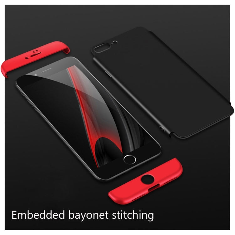 GKK for iPhone 7 Plus PC Three Stage Splicing 360 Degrees Full Coverage Protective Case Back Cover