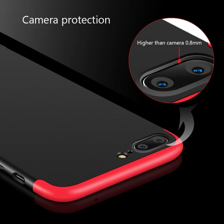 GKK for iPhone 7 Plus PC Three Stage Splicing 360 Degrees Full Coverage Protective Case Back Cover