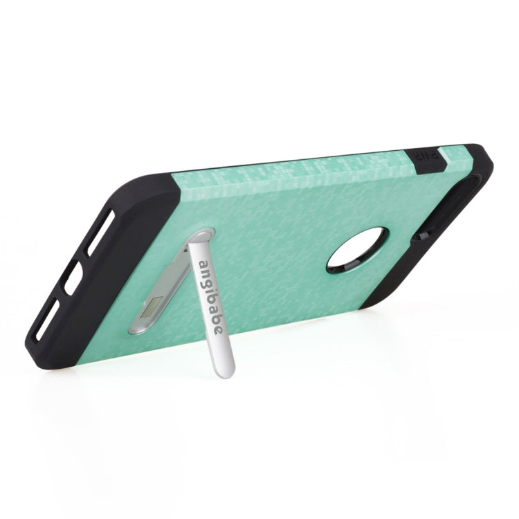 for iPhone 8 Plus & 7 Plus   Color Lattice Texture TPU + PC Protective Case with Holder
