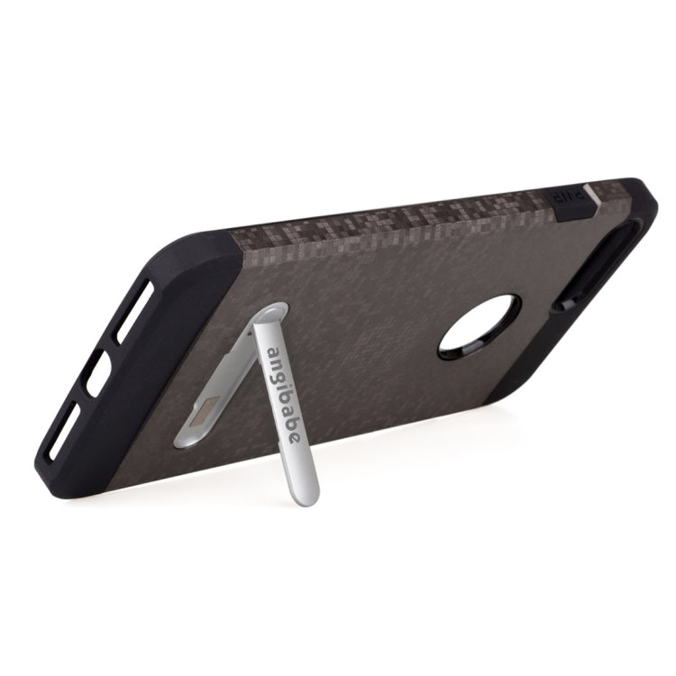 for iPhone 8 Plus & 7 Plus   Color Lattice Texture TPU + PC Protective Case with Holder
