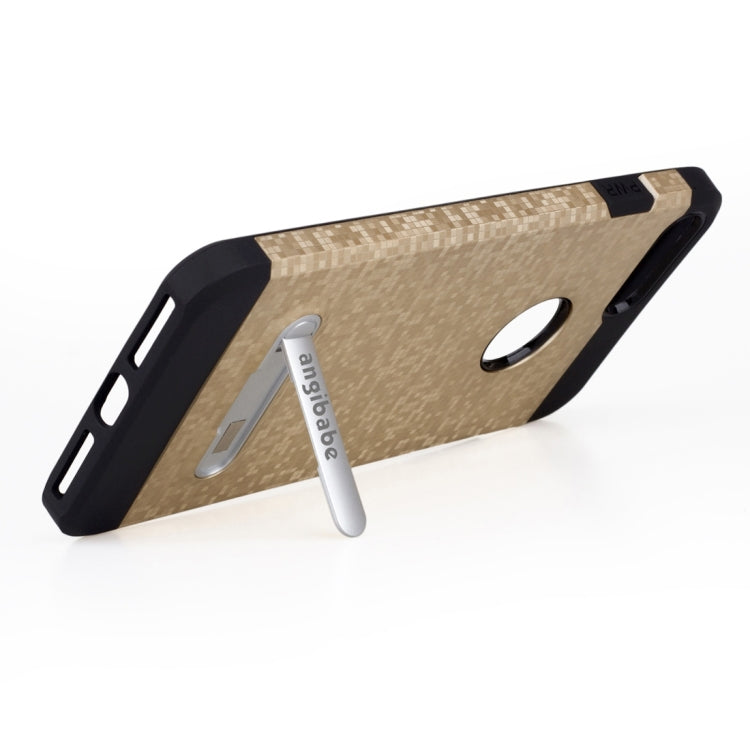 for iPhone 8 Plus & 7 Plus   Color Lattice Texture TPU + PC Protective Case with Holder