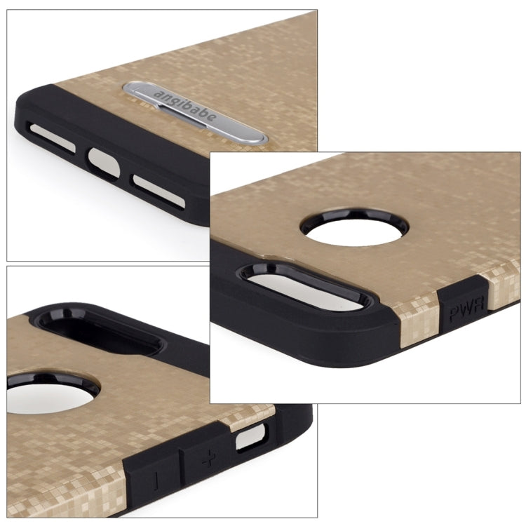 for iPhone 8 Plus & 7 Plus   Color Lattice Texture TPU + PC Protective Case with Holder