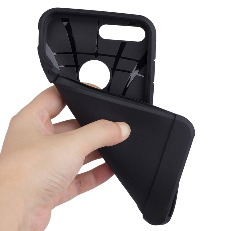 for iPhone 8 Plus & 7 Plus   Color Lattice Texture TPU + PC Protective Case with Holder