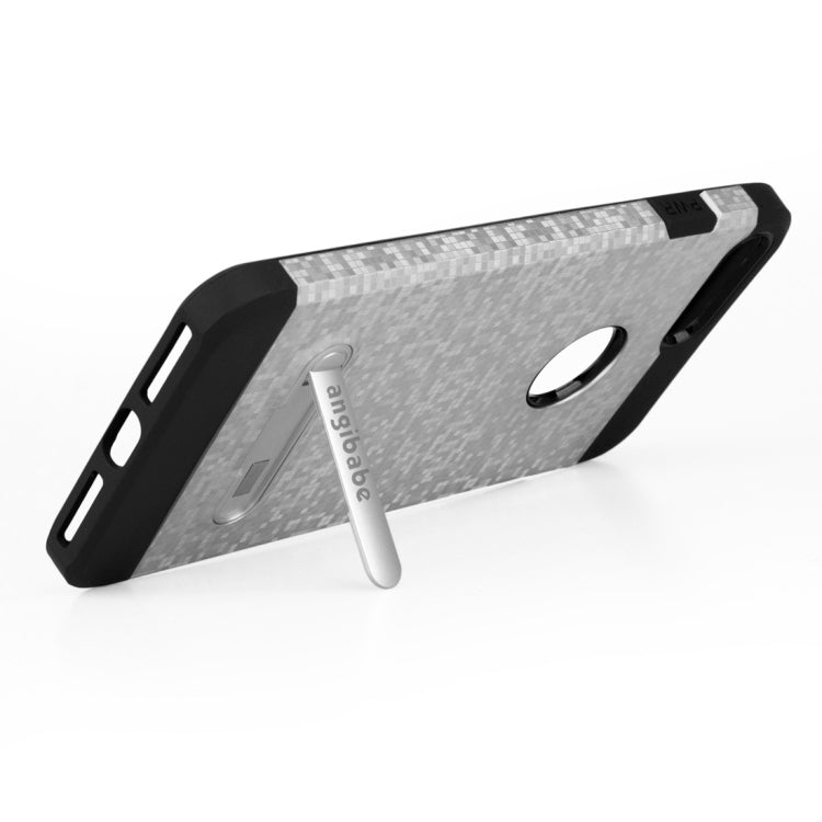 for iPhone 8 Plus & 7 Plus   Color Lattice Texture TPU + PC Protective Case with Holder