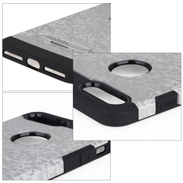 for iPhone 8 Plus & 7 Plus   Color Lattice Texture TPU + PC Protective Case with Holder