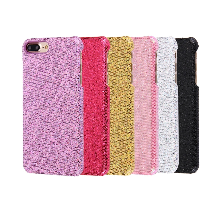 For iPhone 8 Plus & 7 Plus   Twinkling Paillette Plating Hard Protective Case