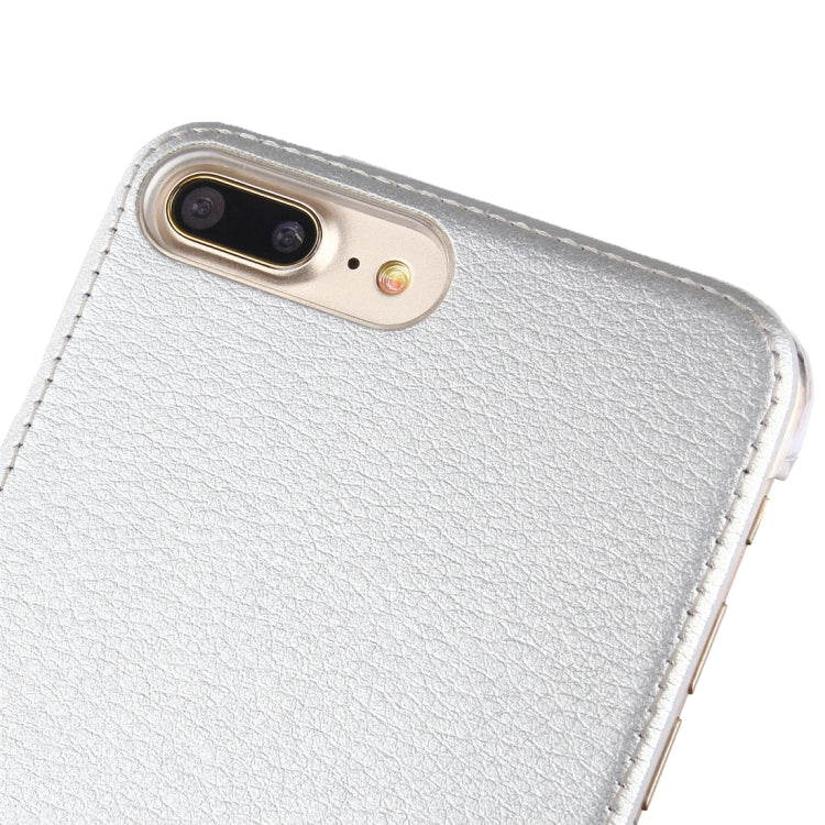 For iPhone 8 Plus & 7 Plus   PU leather Protective Back Cover Case