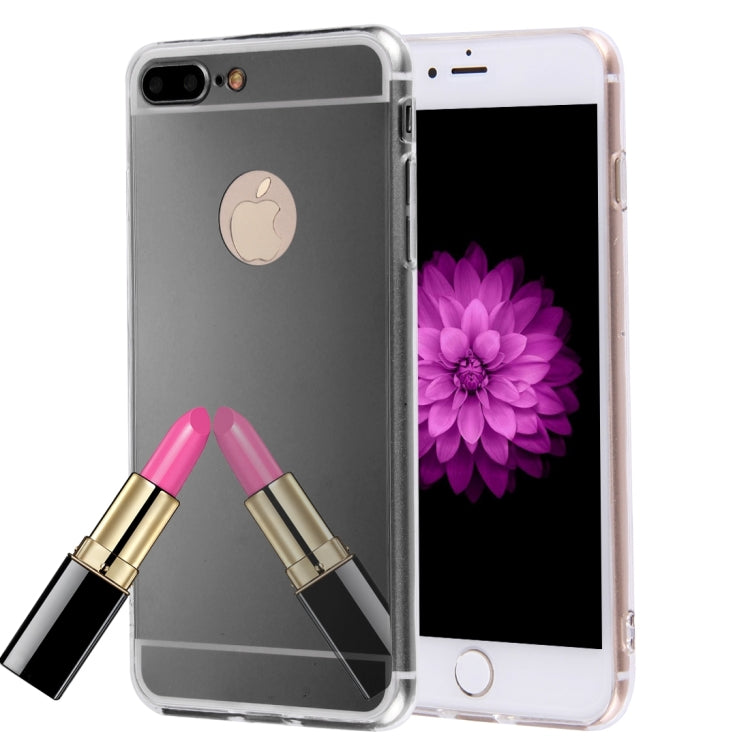 For iPhone 8 Plus & 7 Plus   Electroplating Mirror TPU Protective Cover Case
