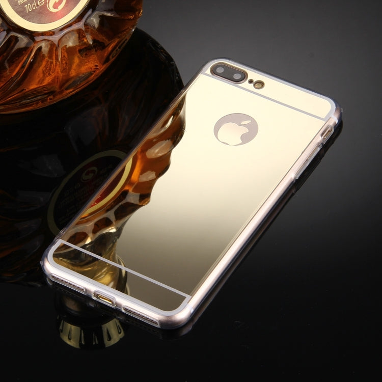For iPhone 8 Plus & 7 Plus   Electroplating Mirror TPU Protective Cover Case