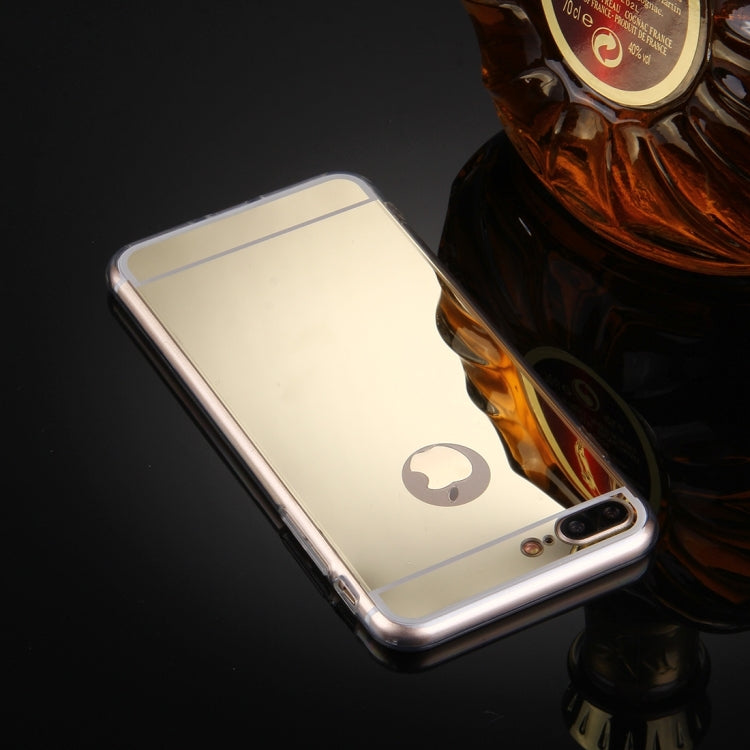 For iPhone 8 Plus & 7 Plus   Electroplating Mirror TPU Protective Cover Case