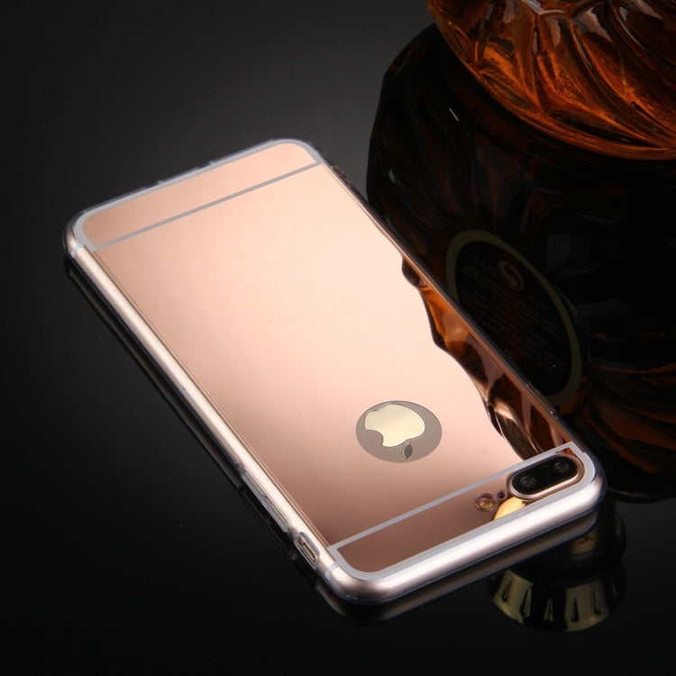 For iPhone 8 Plus & 7 Plus   Electroplating Mirror TPU Protective Cover Case