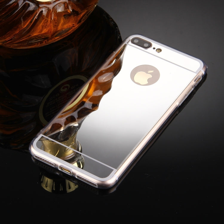 For iPhone 8 Plus & 7 Plus   Electroplating Mirror TPU Protective Cover Case