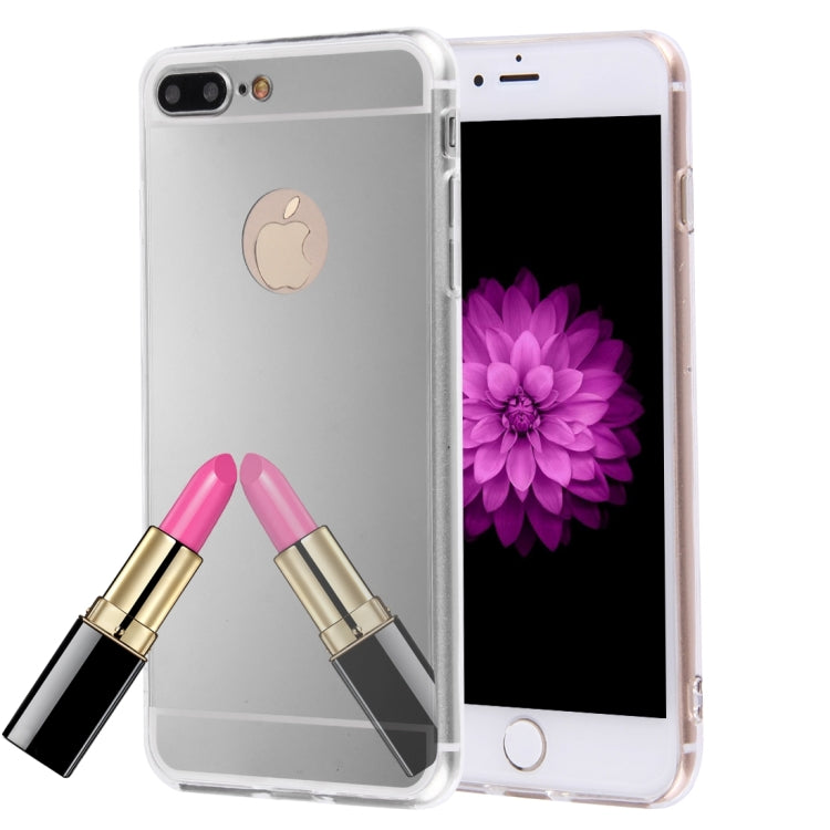 For iPhone 8 Plus & 7 Plus   Electroplating Mirror TPU Protective Cover Case