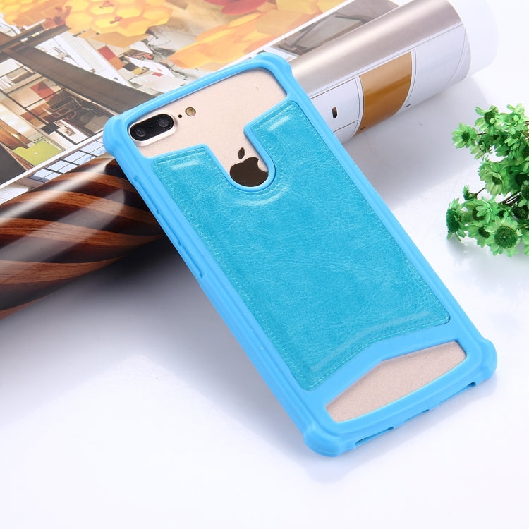 Universal Crazy Horse Texture PU Leather + Silicone Protective Case for iPhone 8 Plus & 7 Plus  , iPhone 6 Plus & 6s Plus, Galaxy S7 Edge / A710, Sony, Huawei, Meizu, Lenovo and other 5.2-5.5 inch Smartphones