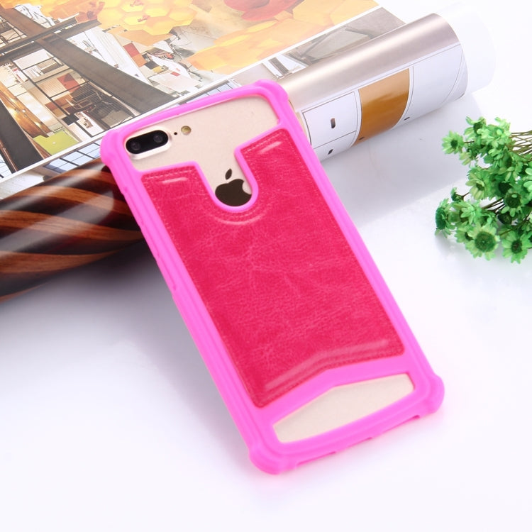 Universal Crazy Horse Texture PU Leather + Silicone Protective Case for iPhone 8 Plus & 7 Plus  , iPhone 6 Plus & 6s Plus, Galaxy S7 Edge / A710, Sony, Huawei, Meizu, Lenovo and other 5.2-5.5 inch Smartphones